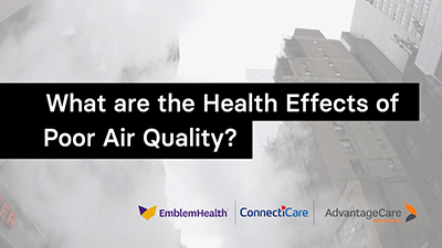 Exposure to poor air quality can cause irritation of the eyes, nose, throat, or lungs.