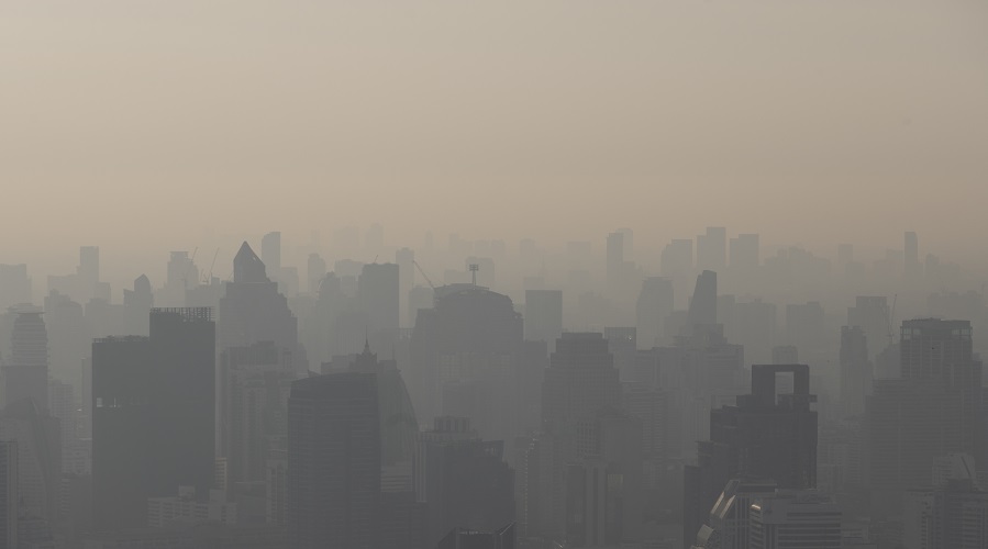 Low visibility urban air pollution
