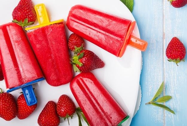 strawberry beet popsicles