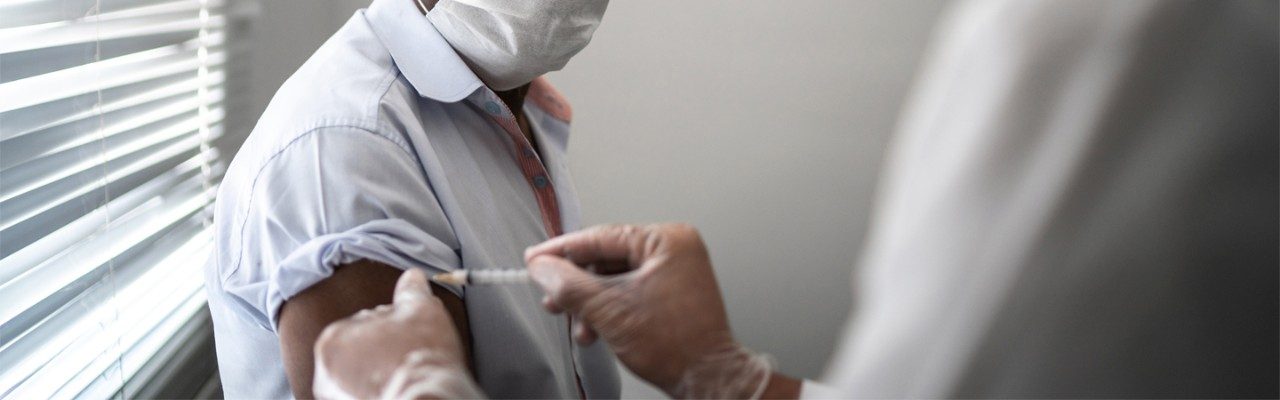 Man getting an injection