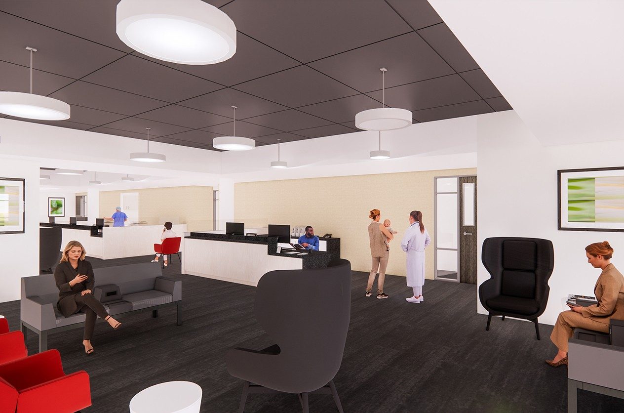  Uniondale office interior rendering