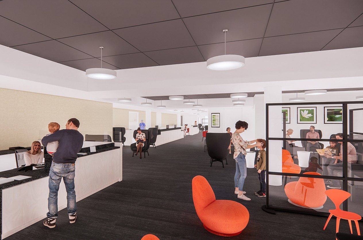  Uniondale office interior rendering