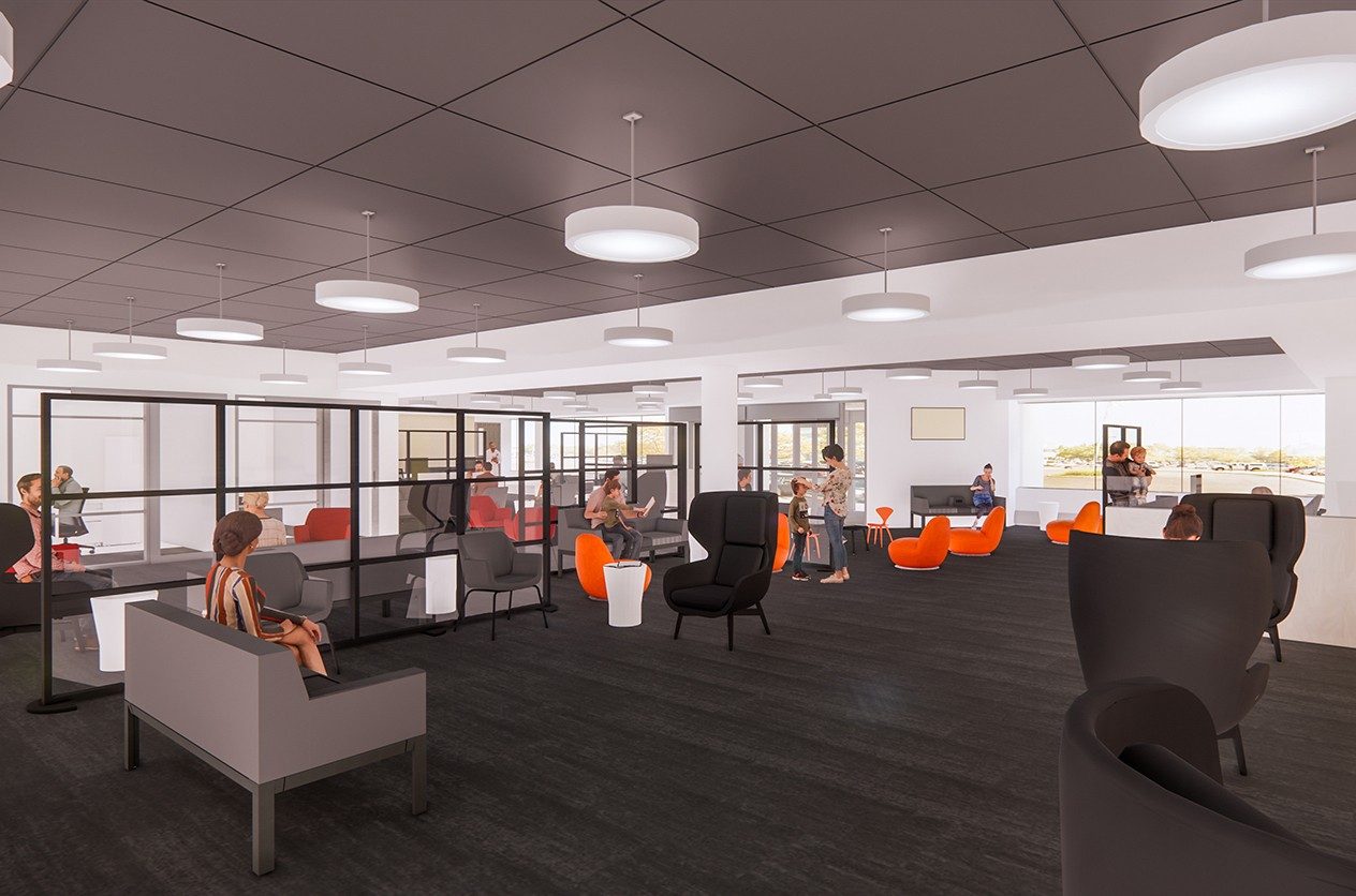  Uniondale office interior rendering