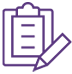 Setup clipboard and pencil icon